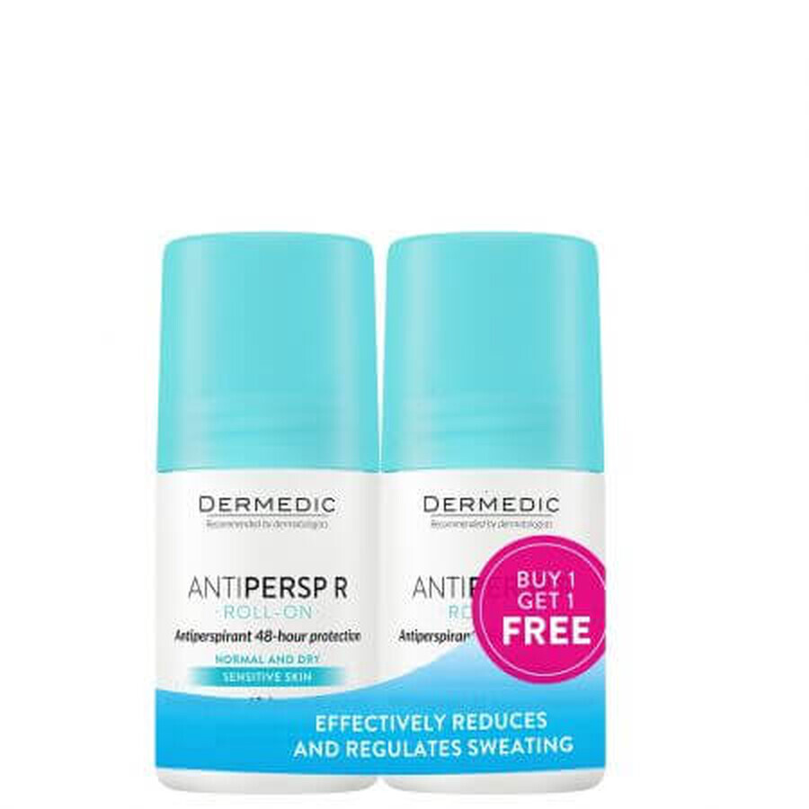 Dermedic Antipersp Pachet antiperspirant cu protectie 48 h DuoPack , 2x60 ml