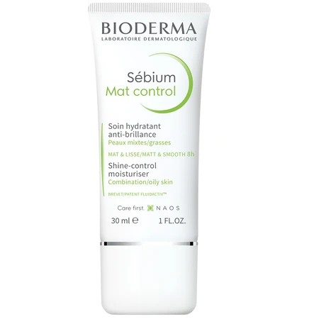 BIODERMA Sebium Mat Control Trattamento Viso Idratante Opacizzante 30 ml