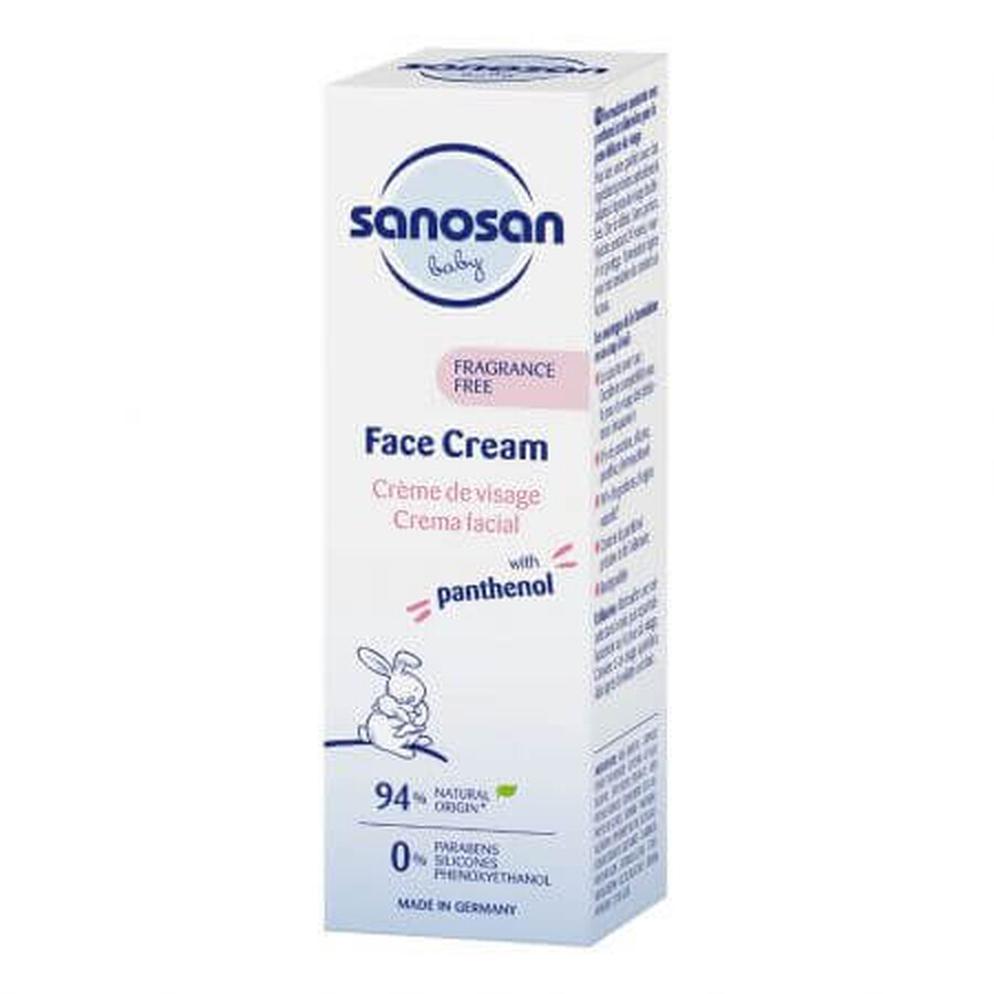 Crema facial con bomba aplicadora, 50ml, Sanosan