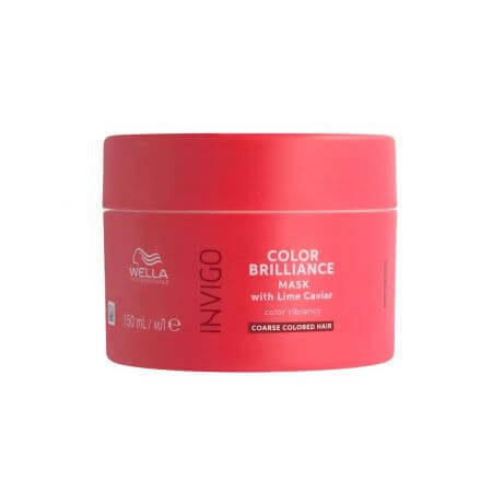 Masca pentru par vopsit cu fir gros Invigo Color Brilliance Coarse, 150 ml, Wella Professionals