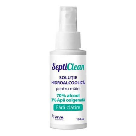 Solución hidroalcohólica con peróxido de hidrógeno, 100 ml, SeptiClean