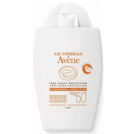 Fluid mineral pentru protectie solara SPF 50+, 40 ml, Avene