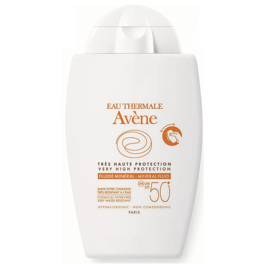 Avene Fluido Minerale SPF50+ Solare Viso Pelli Intolleranti, 40ml