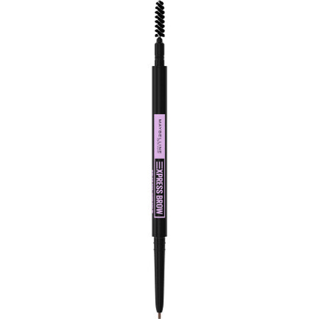 Maybelline New York Express Brow Crayon à sourcils ultra mince 4.5 Ash Brown, 1 pc