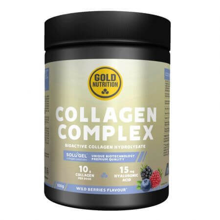 Collagen Complex cu aroma de fructe de padure, 300 g, Gold Nutrition