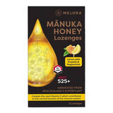 Manuka honey drops with lemon and propolis, 12 pieces, Melora