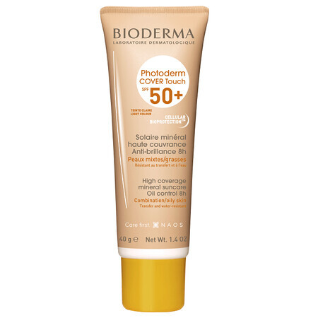 Bioderma Photoderm Fluido Cover Touch SPF 50+ tono claro, 40 g