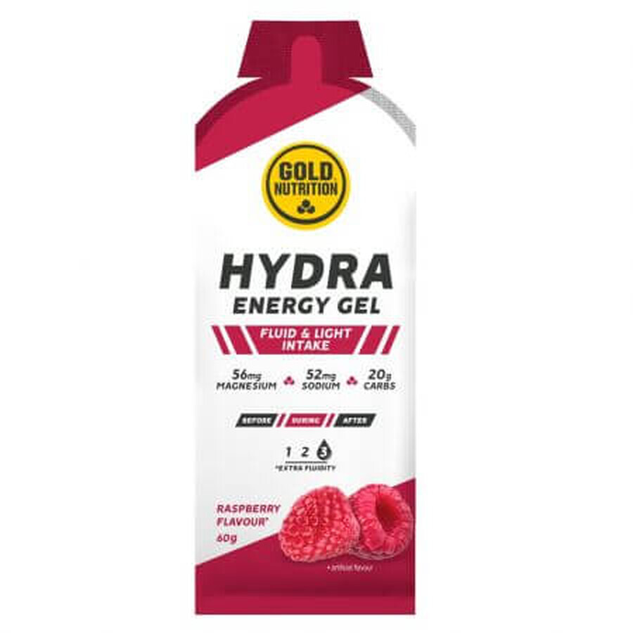 Hydra Energy gel energético sabor frambuesa, 60 g, Gold Nutrition