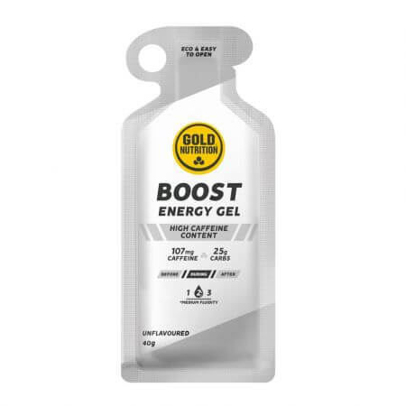 Gel energizzante senza aroma Boost Energy, 40 g, Gold Nutrition