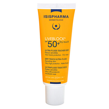 Fluido protettivo ad effetto opacizzante con protezione solare SPF 50+ UVEBLOCK, 40 ml, Isis Pharma