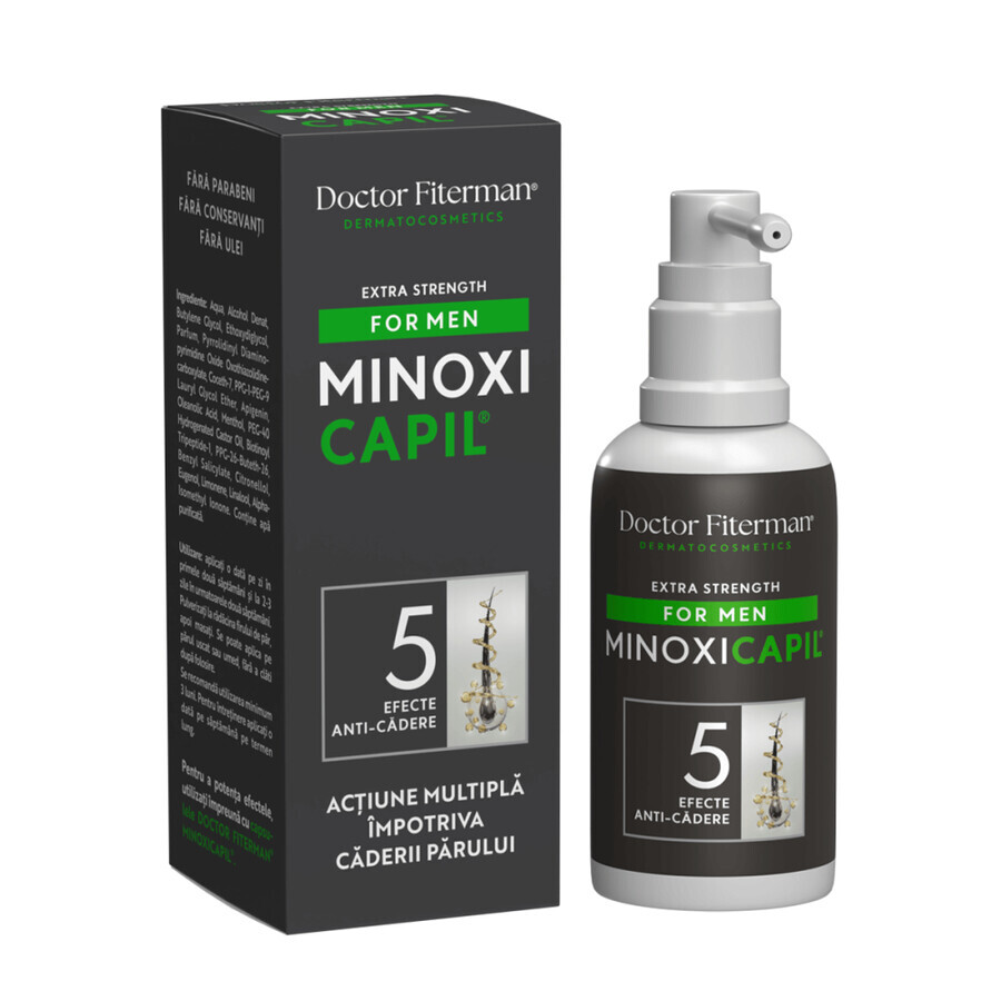 Spray contra la caída del cabello para hombres Minoxicapil Men, 60 ml, Doctor Fiterman