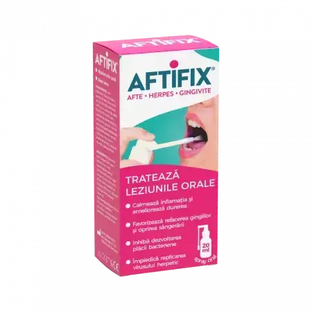 Aftifix spray oral, 20 ml, Fiterman Pharma