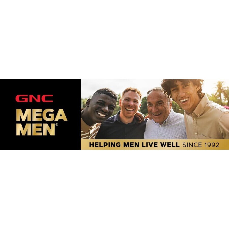 Mega Men® Ultra Testosteron, geavanceerde formule voor groei van vrij en totaal testosteron, 120 cps, GNC 