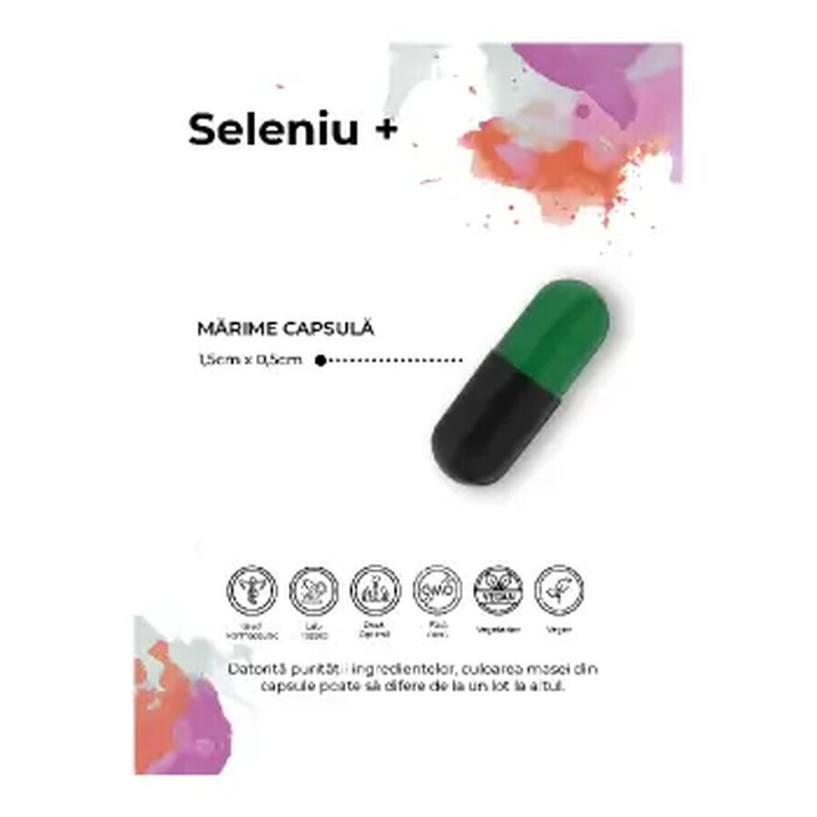 Sélénium (l-sélénométhionine) 200μg+, 30 gélules, Biome