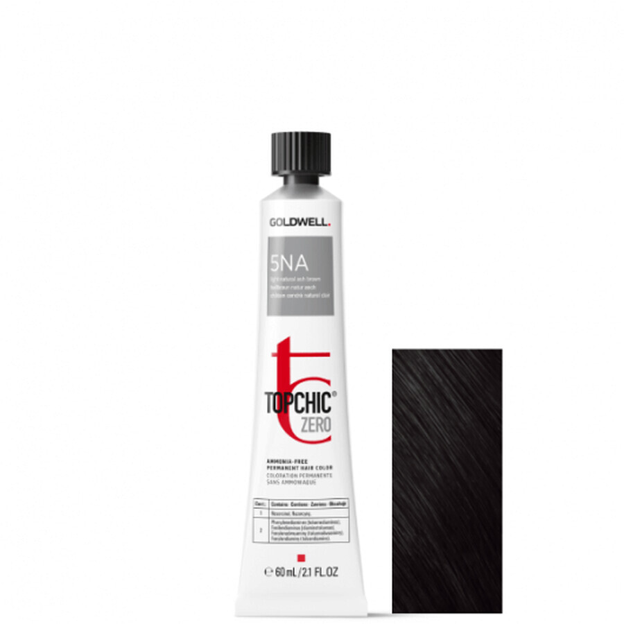 Tintura permanente per capelli senza ammoniaca Goldwell Topchic Zero 5NA 60ml