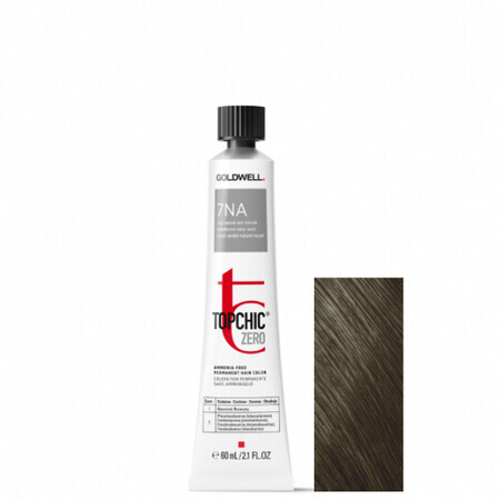 Tintura permanente per capelli senza ammoniaca Goldwell Topchic Zero 7NA 60ml