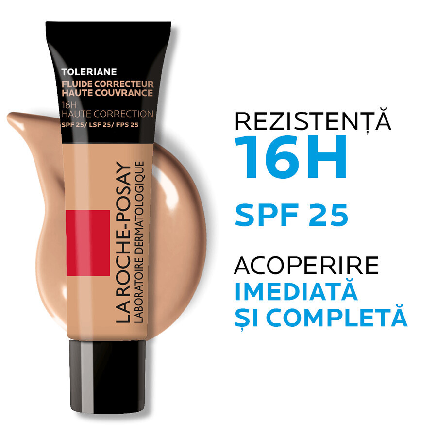 La Roche-Posay Toleriane  Fond de ten corector cu textură ultra-flexibilă Teint Nuanța 10, 30 ml