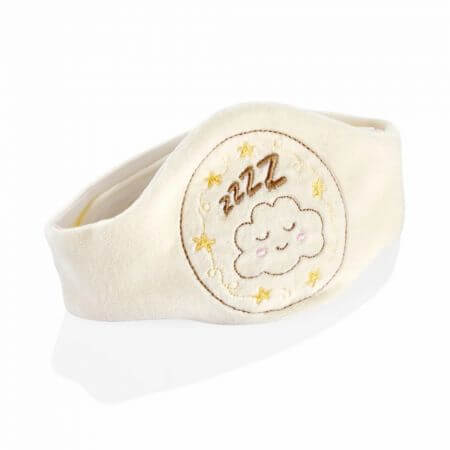 Centura anti colici cu samburi de cirese Sleepy Cloud, Ecru, BabyJem