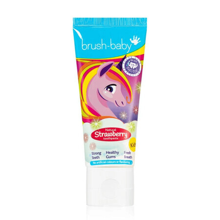 Pasta dentífrica Unicornio Fresa, 3 - 6 años, 50 ml, Brush Baby