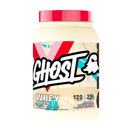 Ghost® Whey Protein, Proteína de suero con sabor a leche de cereales afrutada®, 924 g, GNC