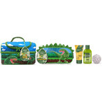 Dinosaurus set: lunchtas met dinosaurusprint, badspons in de vorm van een dinosaurus, badschuim, 100 ml, bruisbal, 4 ballen x 20 g, shampoo, 30 ml, BAYLIS &amp; HARDING