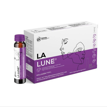 Hidrolizado de colágeno tipo 1 La Lune, 14 viales x 25 ml, Deutsche Heilmittel