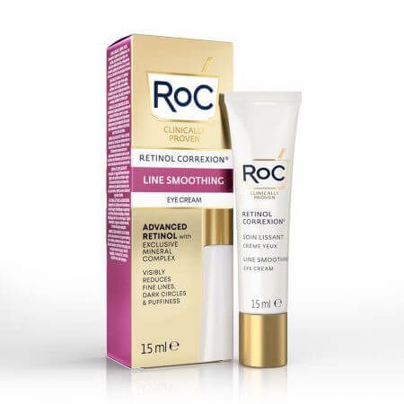 Crema pentru conturul ochilor Retinol Correxion Line Smoothing, 15 ml, Roc