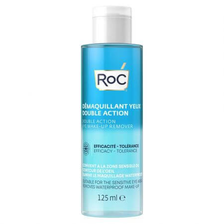 Demachiant pentru ochi cu dubla actiune, 125 ml, Roc