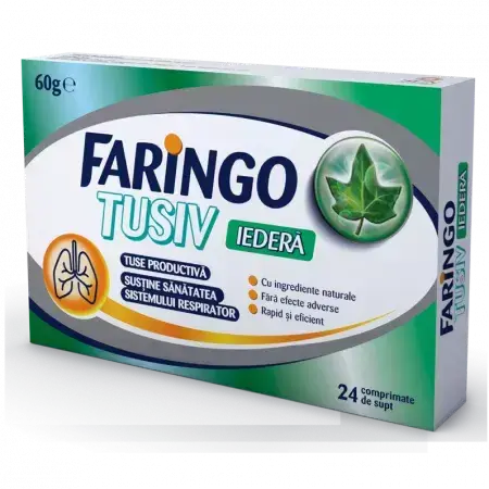 Pharyngo Tusiv con hiedra, 24 comprimidos, Terapia