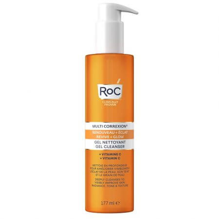 Multi Correxion Gel Limpiador Facial Revive + Glow con Vitamina C, 177 ml, Roc