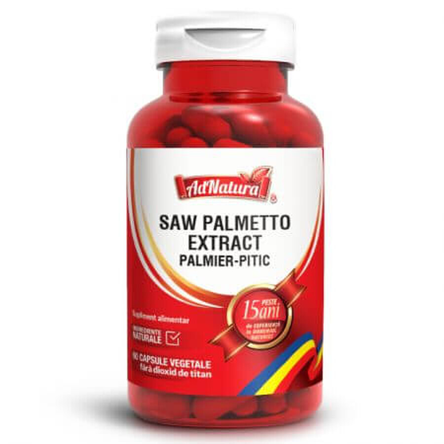 Extracto de Saw Palmetto, 60 cápsulas, AdNatura