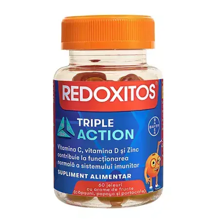 Redoxitos Triple Acción, 60 gominolas, Bayer