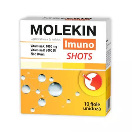 Molekin Immuno Shots, 10 fiale, schiacciate