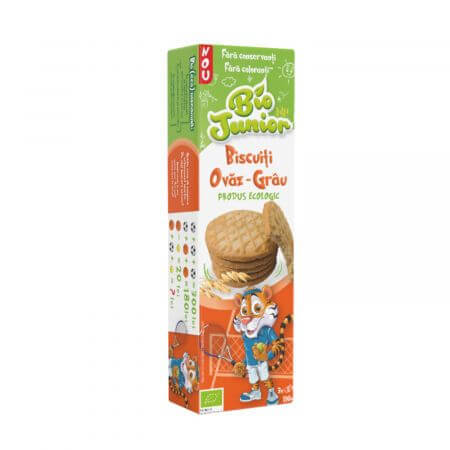 Galletas ecológicas de avena y trigo, 110 g, Bio Junior