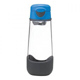 Tritan mok met siliconen bek, Blauw, 600 ml, BBOX