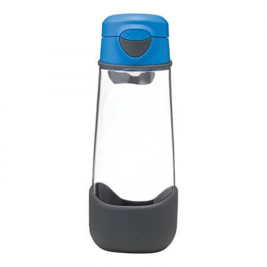 Tritan mok met siliconen bek, Blauw, 600 ml, BBOX