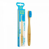 Children's bamboo toothbrush, Blue, Nordics