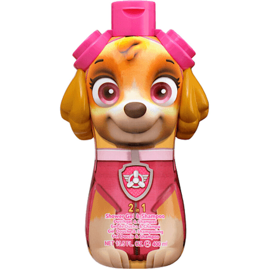 Gel de ducha y champú Air-Val Puppy Patrol Skye, 400 ml