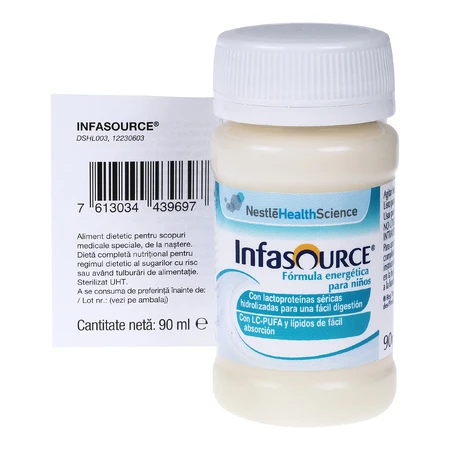 Infasource leche de fórmula especial, 90 ml, Nestlé