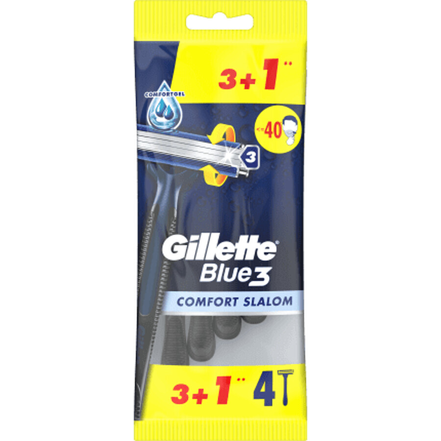 Maquinilla de afeitar Gillette Azul 3, 4 piezas