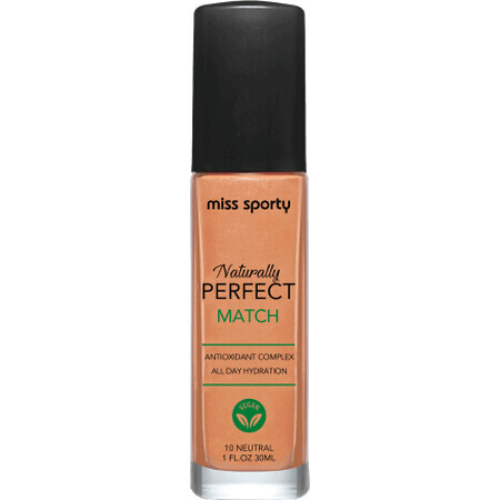 Fond de teint Miss Sporty Naturally Perfect Match 10 Neutrals, 1 pk