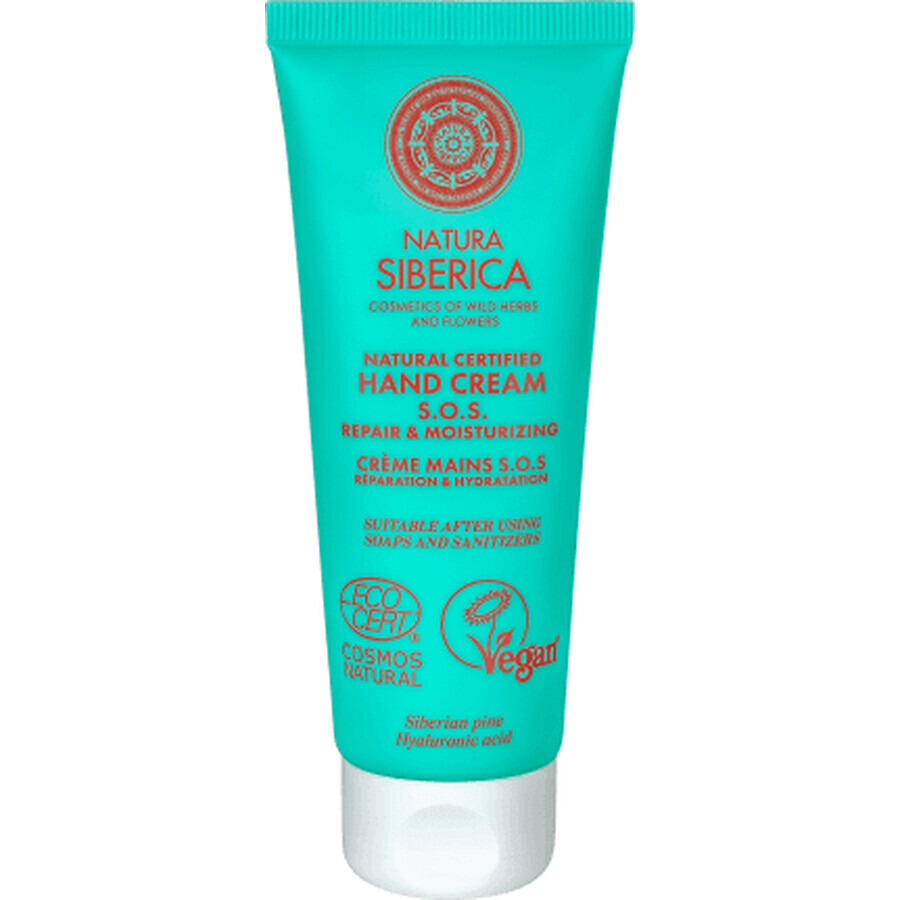 Natura Siberica Crema de Manos Reparadora, 75 ml