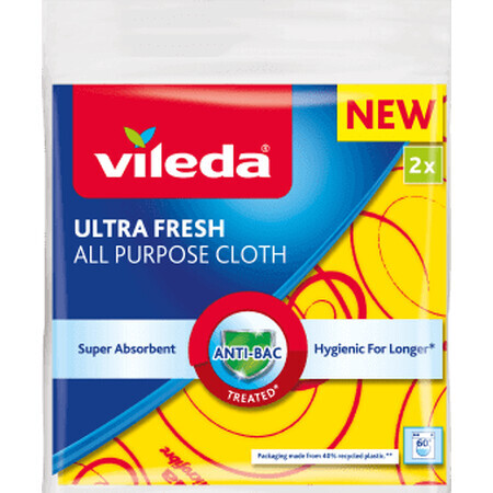 Vileda Lavete universale ultrafresh, 2 buc