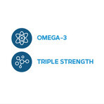 Triple Strength Fish Oil, Aceite de pescado, 1000 mg Omega-3 EPA y DHA, 30 cps, GNC