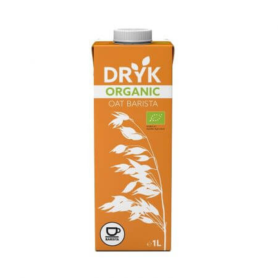 Bebida de Avena Vegetariana Ecológica Barista, 1000 ml, Dryk