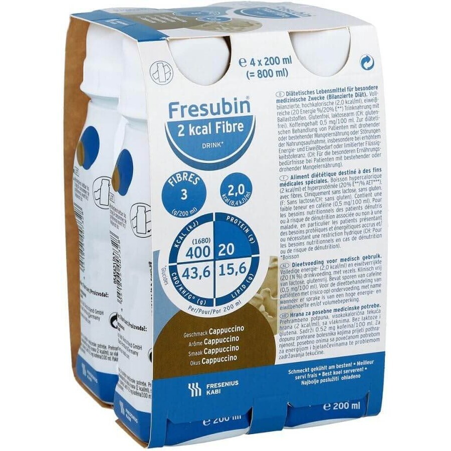 Fresubin Protein Energy Cappuccino, 4 x 200 ml, Fresenius Kabi