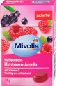 Caramelos Mivolis de frambuesa y cuello de aronia, 16 piezas