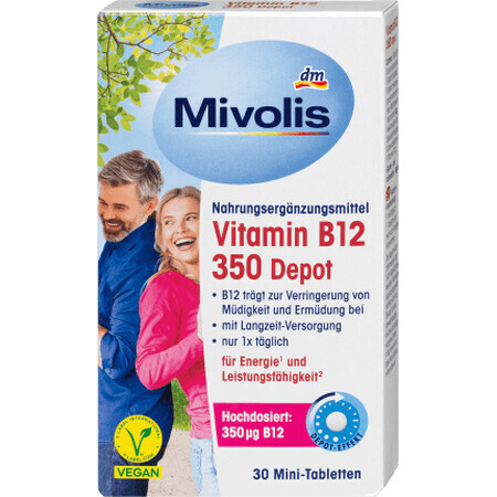 Mivolis Vitamina B12 350 Depot, 30 mini tablete