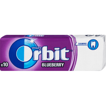 Chicle Orbit sabor arándano, 10 unidades