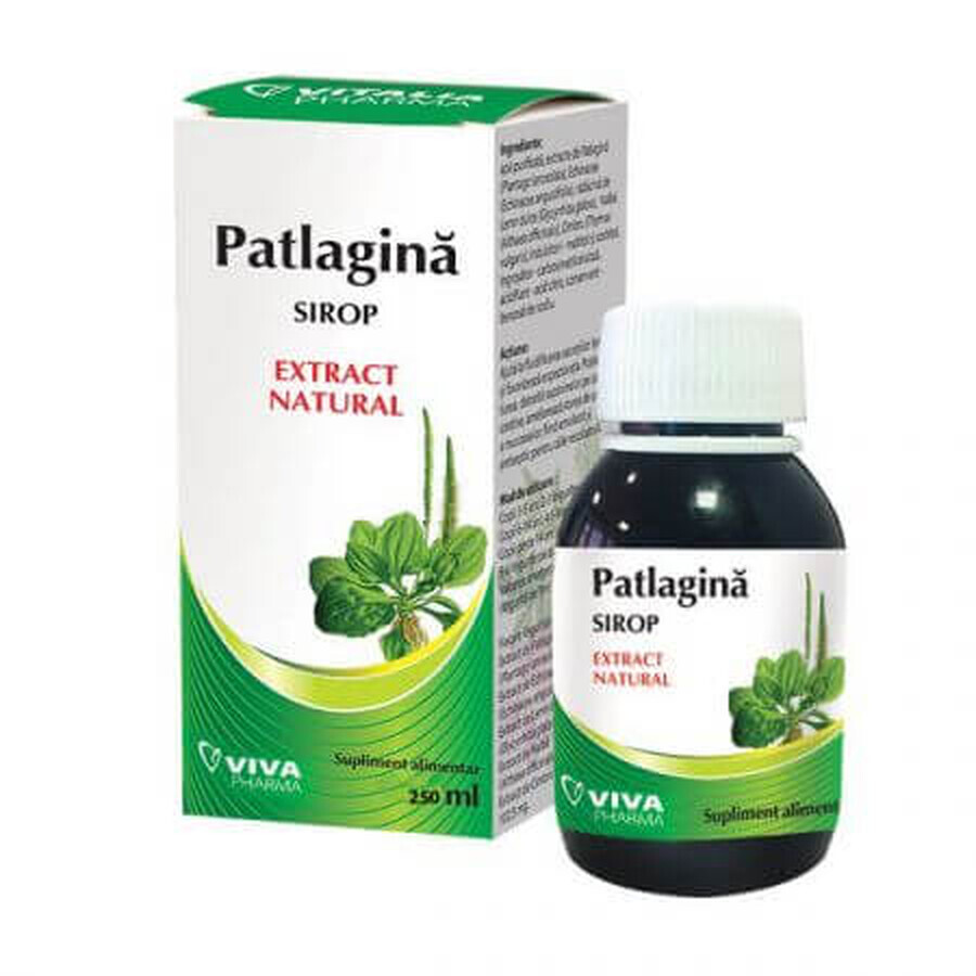 Patlagine Jarabe, 250 ml, Viva Pharma